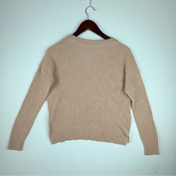 Madewell Women's Patch Pocket Pullover Crewneck Sweater Blush Pink Size XS - Picture 5 of 6